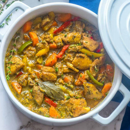 Coconut Curry Chicken Recipe Card