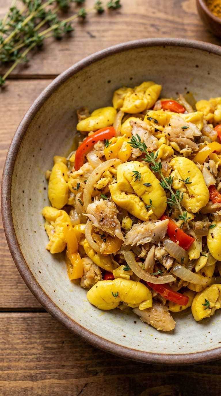 Ackee & Saltfish Recipe Card