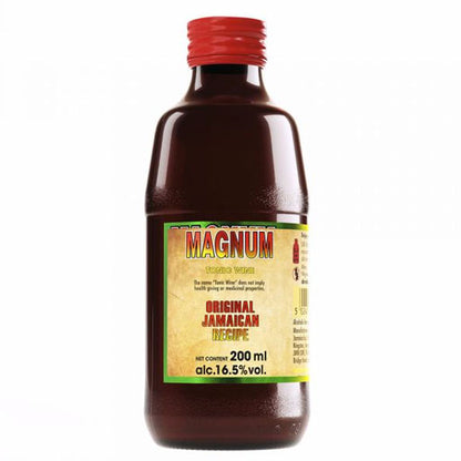 Magnum Tonic Wine bottle – Jamaican herbal drink with ginseng and alcohol