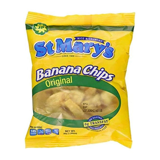 St Mary's Banana Chips 30g